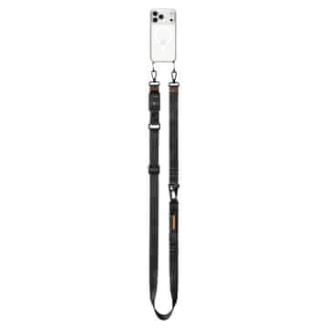 Spigen Universal Crossbody Lanyard Strap (Strap 1P + ConTag 1P + Connector 2P) DA30M, black