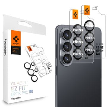 Spigen Glass tR EZ Fit Optik Pro HD 2 Pack, black - Samsung Galaxy S2026+