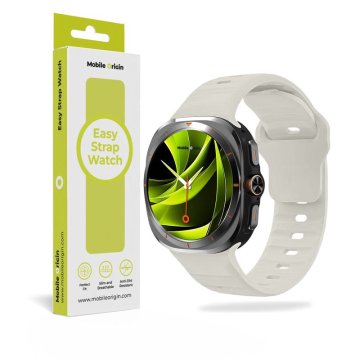 Mobile-origin Easy Strap Silicone Galaxy Watch Ultra 47mm Starlight