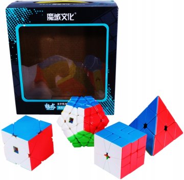 shumee VELIKI KOMPLET Pyraminx + Megaminx + Skewb + Square1