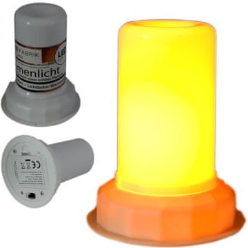 shumee LED VSTAVEK ZA SVEČE LED LUČKA ŽIVLJENJE OGNJENI UČINEK ČASOVNIK 6H