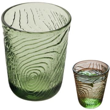 shumee KOZAREC ZA VODO, PIJAČE, SOK 250 ml, VZOREC LESENIH REZIN, ARBRE ZELENA