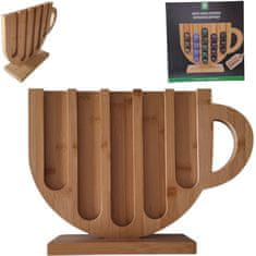 shumee BAMBUSOVO STOJALO ZA 24 KAVNIH KAPSULA NESPRESSO, 5 VRST