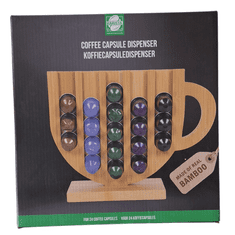 shumee BAMBUSOVO STOJALO ZA 24 KAVNIH KAPSULA NESPRESSO, 5 VRST
