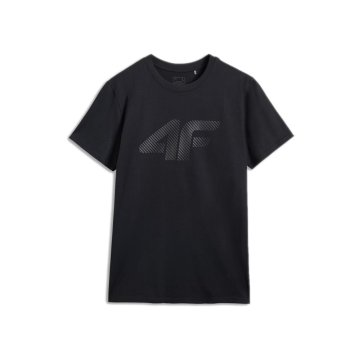 4F Majice črna Casual