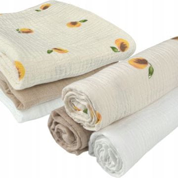 shumee Plumeri muslin plenice komplet 3 barv 70x70 cm