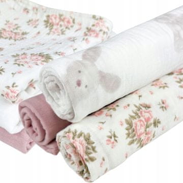 shumee Plumeri muslin plenice komplet 3 barv 70x70 cm