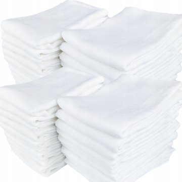 shumee Plenice Bele platnene plenice 20 kosov 70x80cm 100% bombaž, gost karo vzorec