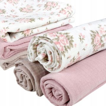 shumee Plumeri muslin plenice komplet 3 barv 70x70 cm