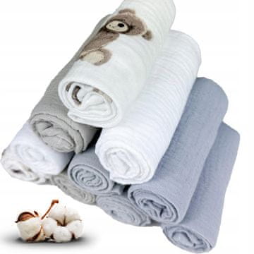 shumee Plumeri plenice iz muslina, komplet 10 barv, 30x30 cm