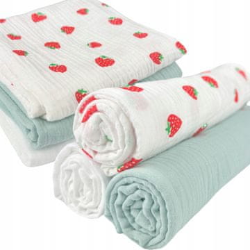 shumee Plumeri muslin plenice komplet 3 barv 70x70 cm