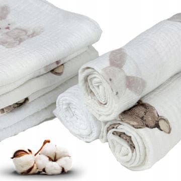 shumee Plumeri muslin plenice komplet 3 barv 70x70 cm