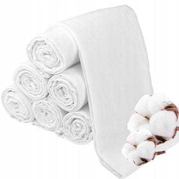 shumee Plumeri plenice iz muslina, 6 kosov, 70x70