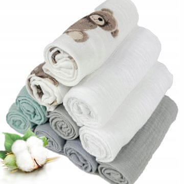 shumee Plumeri plenice iz muslina, komplet 10 barv, 30x30 cm