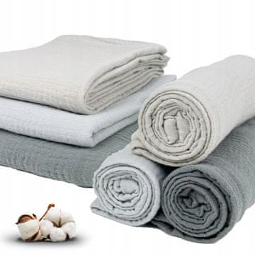 shumee Plumeri muslin plenice komplet 3 barv 70x70 cm