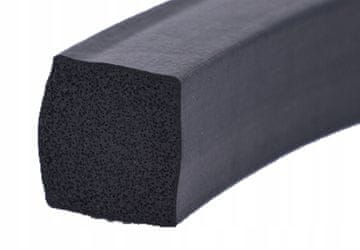 shumee Penasto tesnilo, porozna guma, EPDM profil, ploščata palica 20x20 mm, izolacija