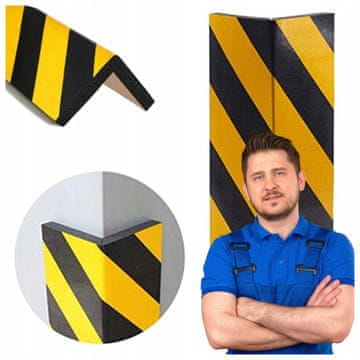 shumee Kotni odbijač Zaščitna za garažno steno Parkirna podloga 40x15x2cm Odsevnik