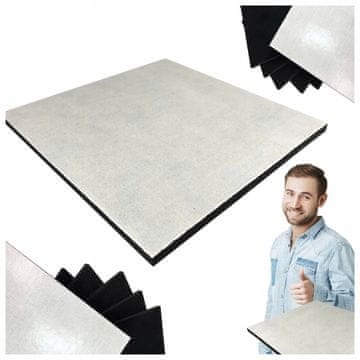 shumee SAMOLEPILSKE GUMIJASTE IZRAVNAVALNE GUMIJASTE BLAZINE 100x100x4 5 KOSOV MOČNO LEPILO