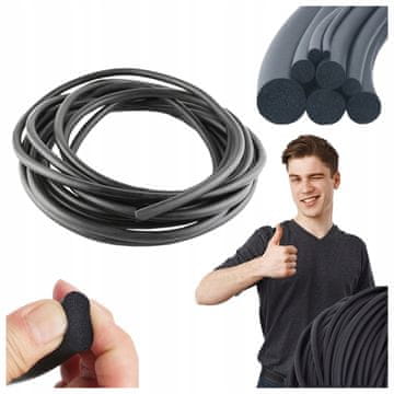 shumee EPDM VRV 12 MM MIKRO GUMIJASTO TESNILO 20 METROV MEHKE POROZNE PENE