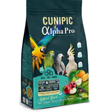 Cunipic Alpha Pro Large Parrot Natural 1 kg
