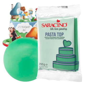 shumee SLADKORNA PASTA TEMNO ZELENA 250 G ZA DEKORACIJO FIGURIC SARACINO