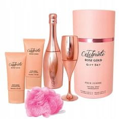 shumee Sellion - darilni set kozmetike Celebrate Rose Gold v 5-delni škatli.