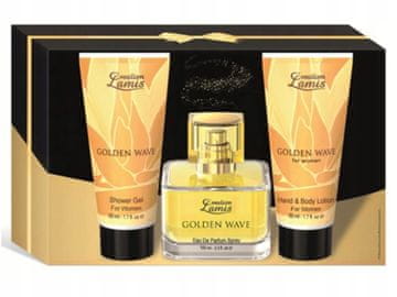 shumee Darilni set Creation Lamis - Golden Wave v škatli za ženske, 3 kosi.