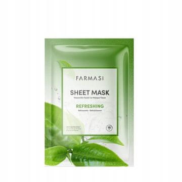 shumee Farmasi - osvežilna maska iz platna z zelenim čajem 1 kos.