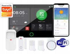 shumee Alarmni RTX LCD 7" brezžični senzorji GSM 4G obveščanje TUYA WiFi PL