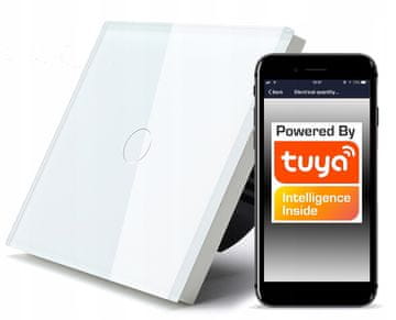 shumee TUYA WiFi stikalo na dotik 1-vezje belo #z N/brez N