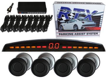 shumee RTX parkirni senzorji za vzvratno vožnjo spredaj in zadaj, tanki LED