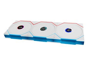 Lian Li Ventilator za ohišje Lian Li UNI FAN TL Wireless LCD 120 Reverse Blade ARGB PWM 120mm, 3 Pack + Kontroler, bel