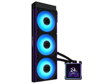 Lian Li Komplet za tekočinsko hlajenje AIO Liquid Cooler Lian Li HydroShift II LCD-S 360CL, ARGB, črn