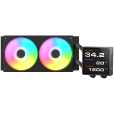 COUGAR Poseidon Vistek Pro ARGB 240 AiO Liquid Watercooling - Black