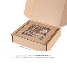 shumee Darilna škatla z okencem 200x200x50 iz kartona s potiskom srca