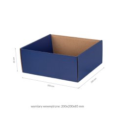 shumee Darilna škatla za pakiranje 20x20x8,5 s cvetličnim vzorcem, pokrovom in dnom