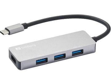 USB-C hub 1x USB 3.0 + 3x 2.0