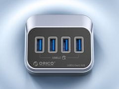 Orico USB-C hub s 4 vhodi, 4x USB-A 3.2 Gen1, 5Gbps, črn, M3U3-4A-05