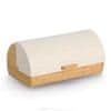 Zeller Posoda za kruh 36x21x17cm / krem / les, kovina