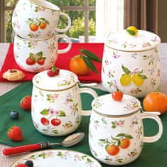 Easy Life Set skodelica s cedilom - tisana Fancy Fruit 450ml / več vzorcev / porcelan, inox