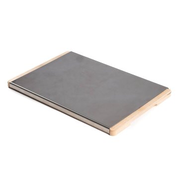 Deska za rezanje 35x22,8cm / pravokotna / les, inox