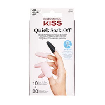 KISS Odstranjevalec umetnih nohtov (Soak Off Remover Caps) 20 kosov