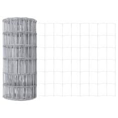 Vidaxl Evropska ograja srebrna 0.4 x 25 m