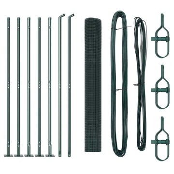 Vidaxl Steber ograje. Zelena 10 x 1,2 m (16 x 16 mm mreža)