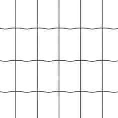 Vidaxl Evropska ograja Siva 0.6 x 10 m PVC prevlečen železo