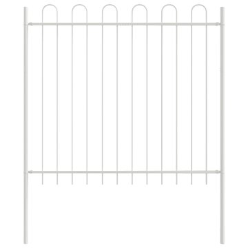 Vidaxl Vrtna ograja 3 pcs Siva 5,1 x 1,2 m Praškasto lakirano jeklo