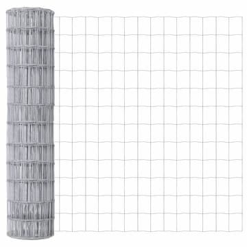 Vidaxl Evropska ograja 1,2 x 25 m PVC prevlečen železo