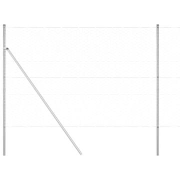 Vidaxl Sistem za pritrditev varjene žične ograje 50 x 1,5 m (Š x V)