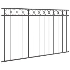 Vidaxl Element Ograje ASSEN Siva 170 x 100 cm Jeklo