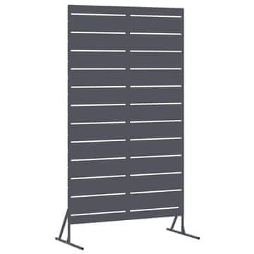 Vidaxl Zaslonska zaščita Antracit 100 x 50 x 180 cm Jeklo